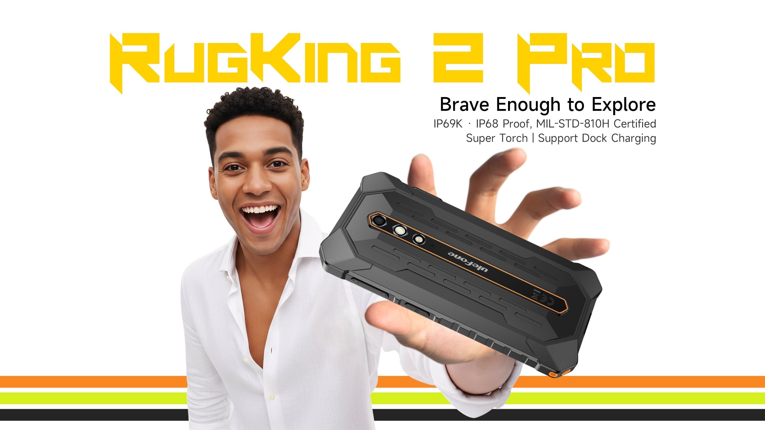 未開封新品 Ulefone RugKing 2 Pro Black Ulefone RugKing 2 Pro: The Pocket-Sized Outdoor Companion